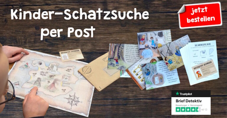  Foto zu Schatzkarte - Vorlage zum Ausdrucken - Brief-Detektiv 