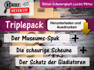 Triplepack (DOWNLOAD-EDITION): Der Museums-Spuk + Die schaurige Scheune + Der Schatz der Gladiatoren